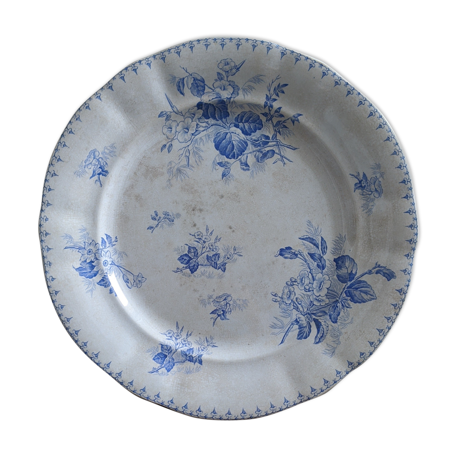 Round service dish Sarreguemines Flora