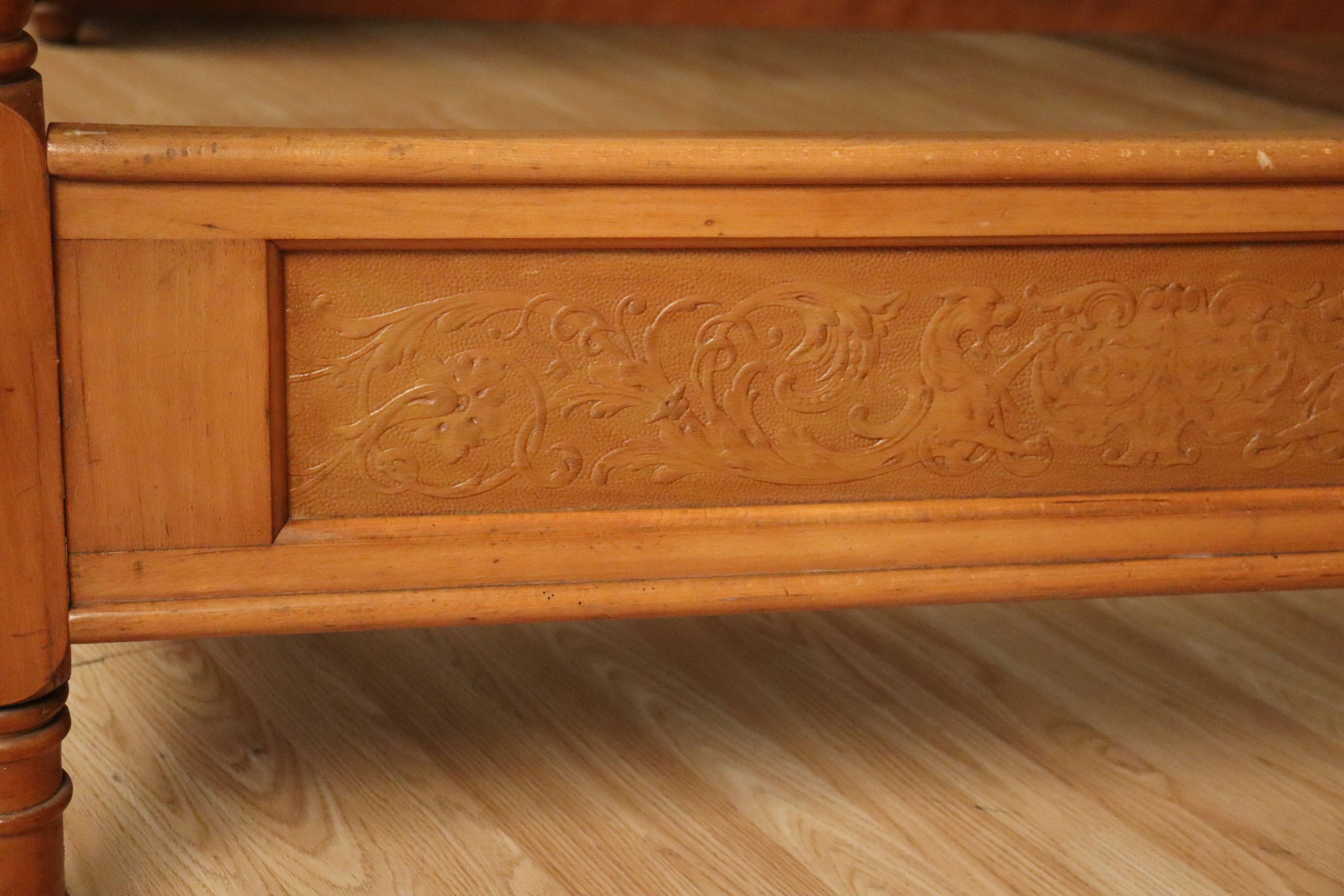 Joseph and Jacob Kohn bentwood bed & nightstand