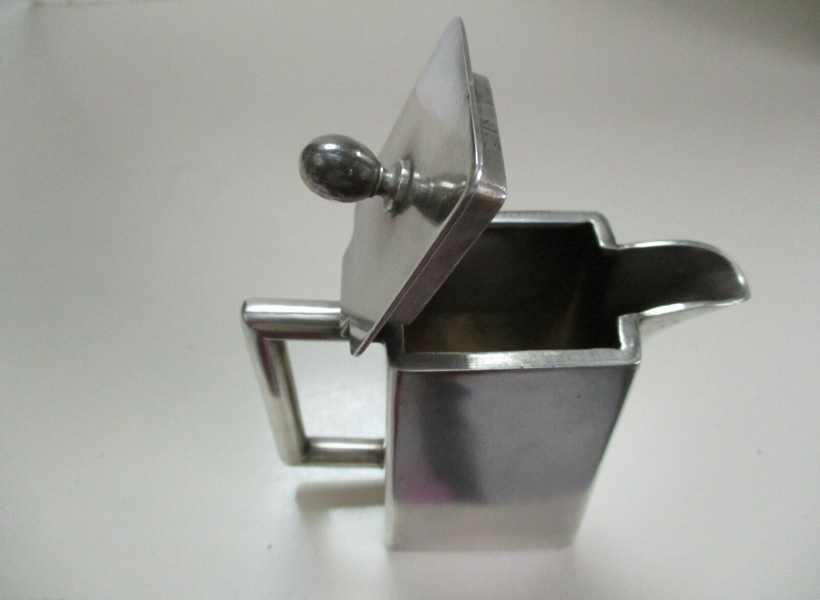 Silver metal coffee maker by B.Bohrmann for Hof Baden-Baden Frankfurt