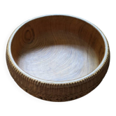 Carved wooden cup, handcrafted, ethnic tribal decoration