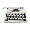 Machine à écrire Hermes Baby blanche révisée ruban neuf