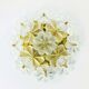 Mid-Century Floral Murano Glass Flush Mount by Ernst Palme for Palwa, Germany, 1960s