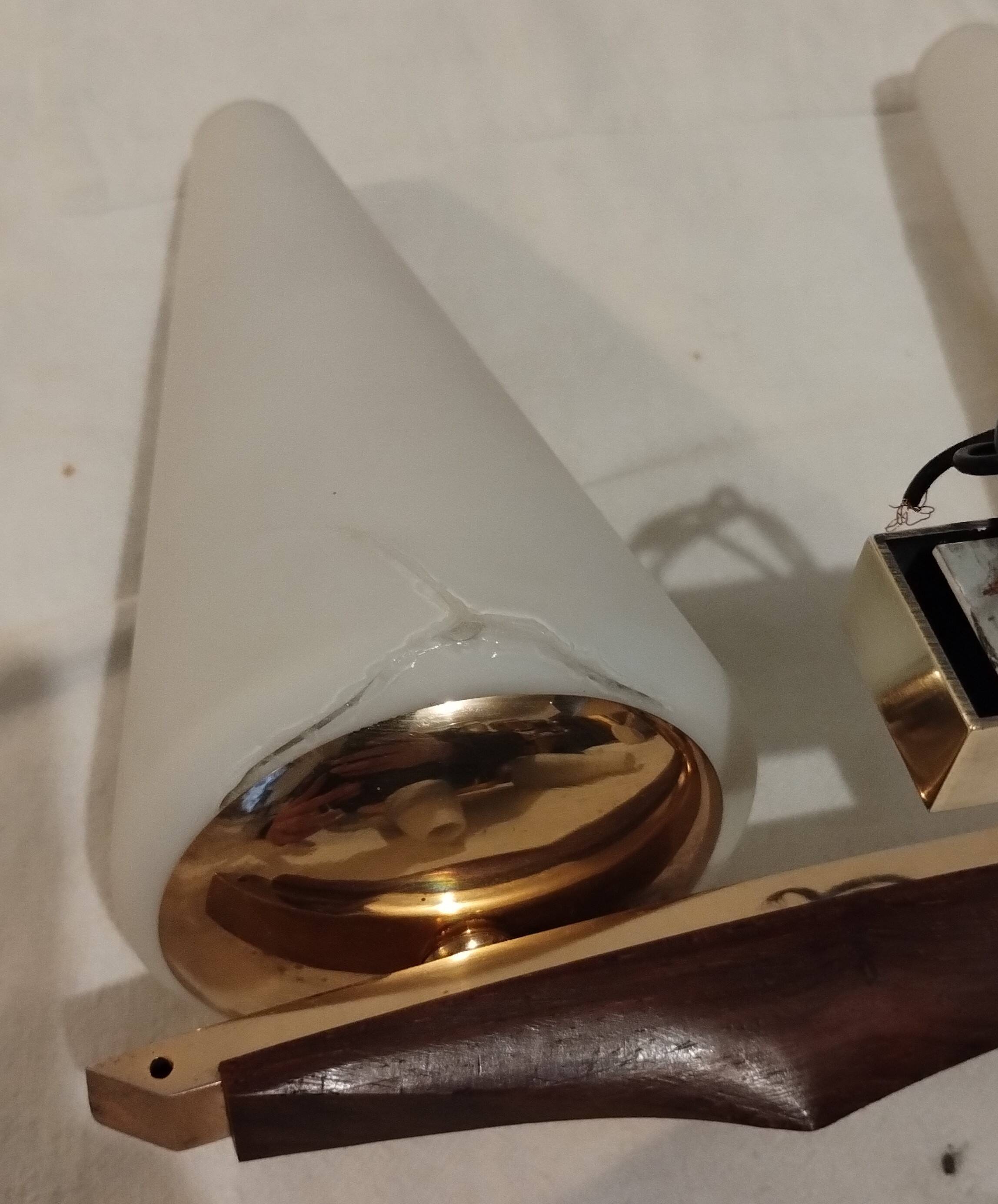 Pair of double light wall lights from Maison Arlus