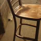 Solid beech high bar stool