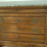 Convenient Louis Philippe plateau with marble