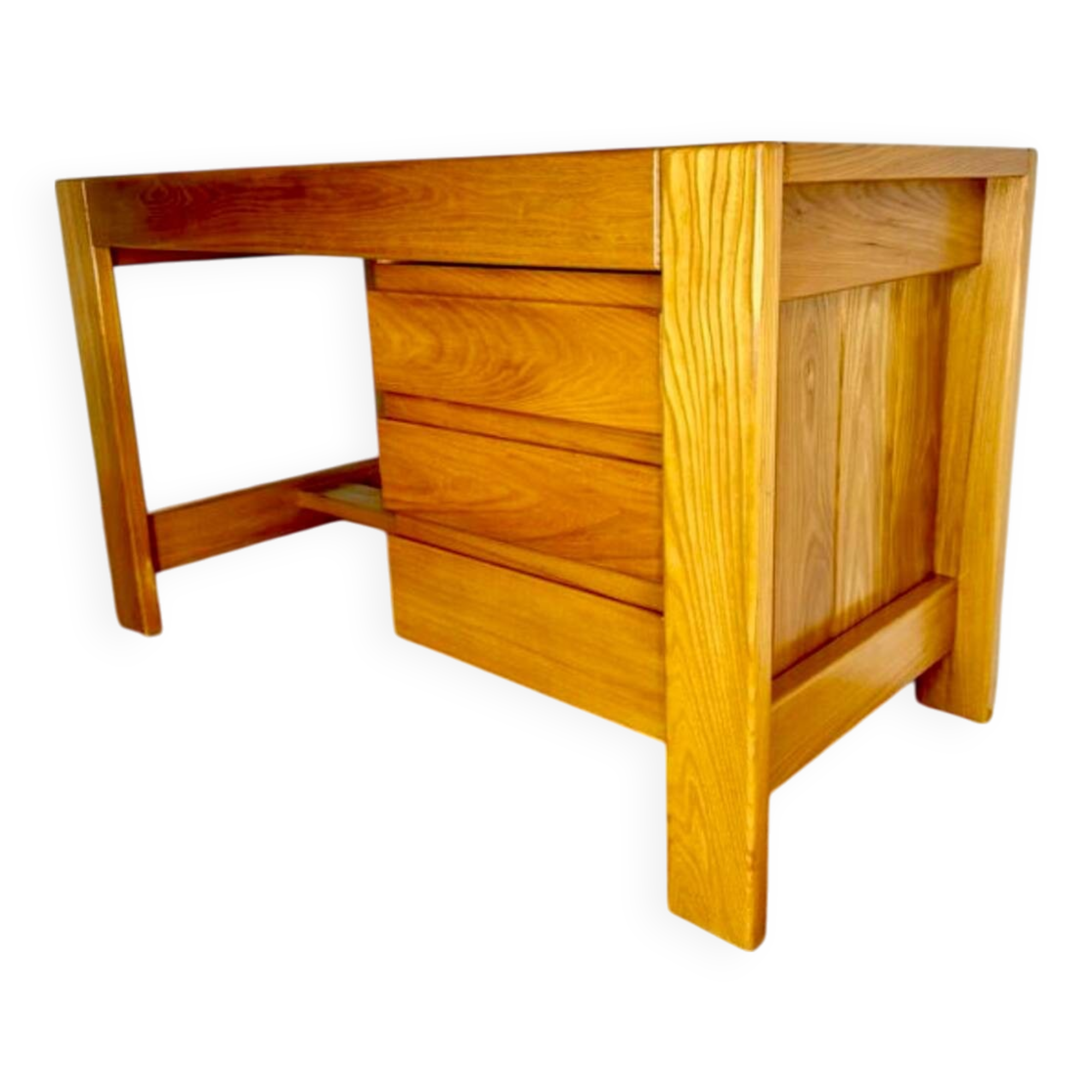 Desk made of solid elm wood