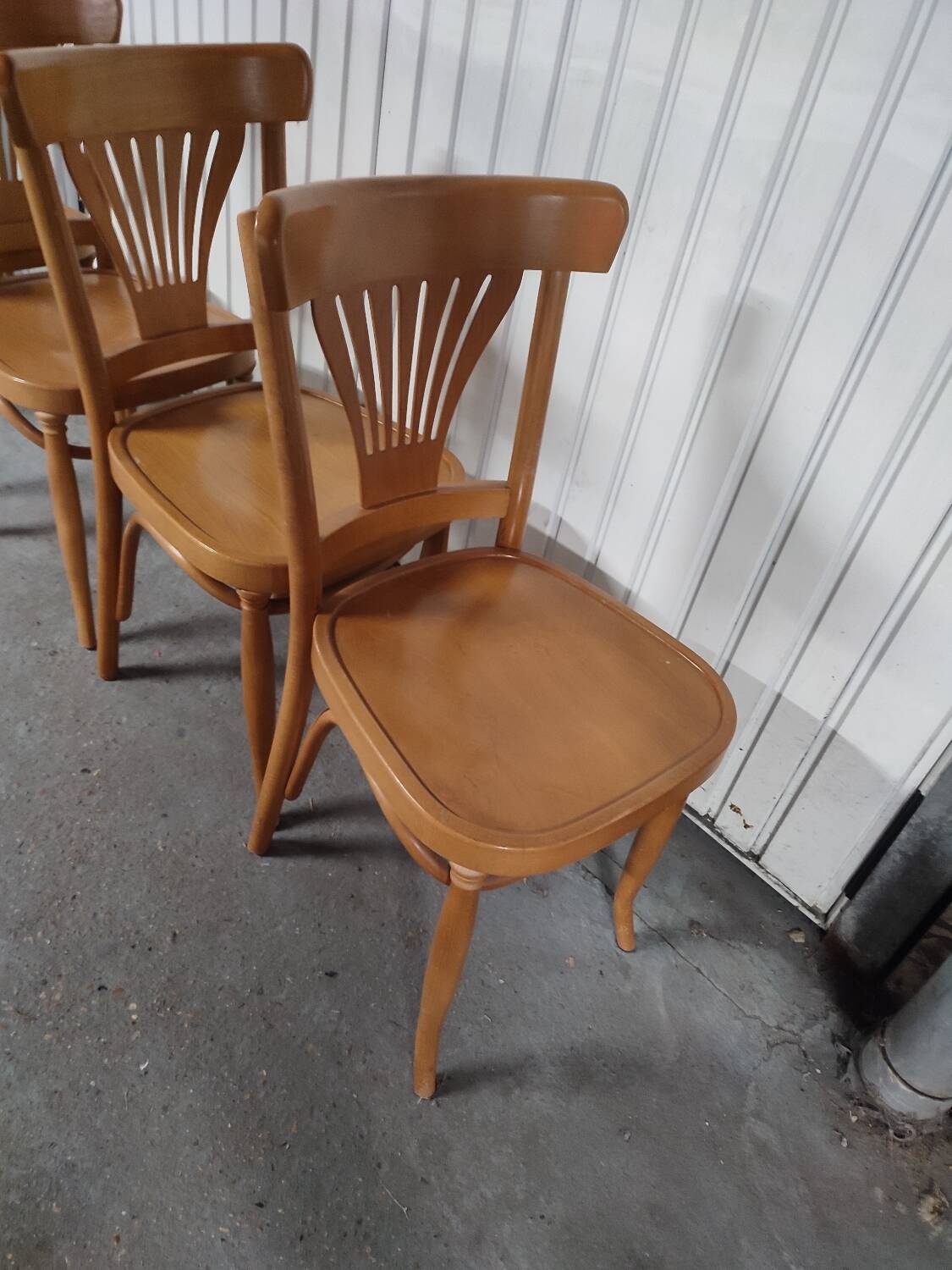 4 vintage bistro chairs