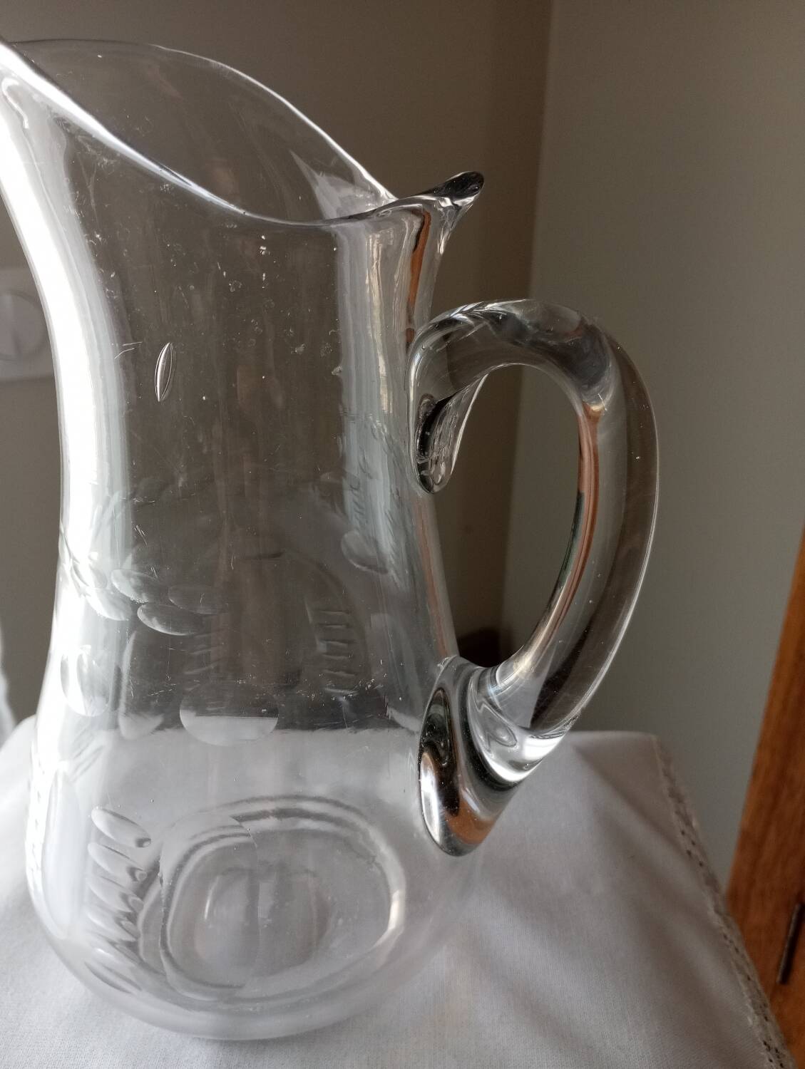 Carafe en verre soufflé