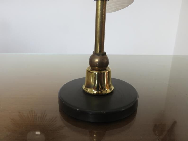 Perspex lamp and brass 50 60 years