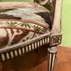 Chairs in Lacquer and Ikat Damask Upholstery, Set of 2