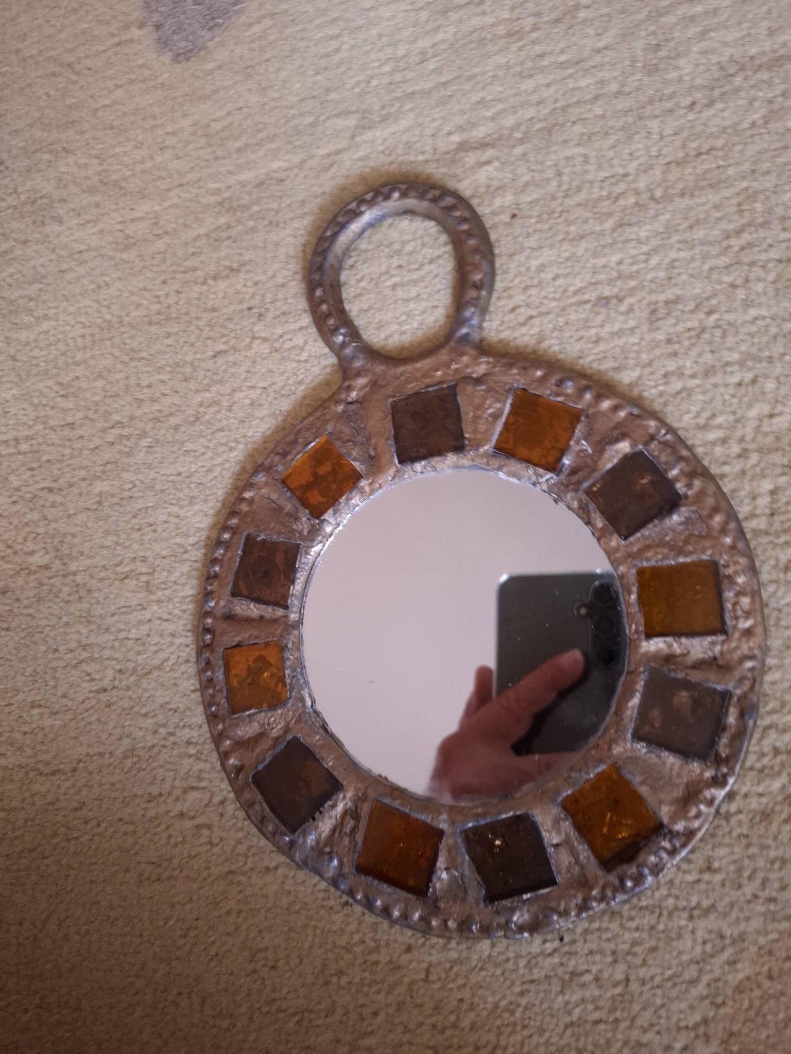 Miroir irena jaworska, plomb et talosel