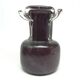 Mid-century modern vase, purple glass, Poland, 1970s