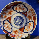 Pair of antique Imari style porcelain plates - 19 cm - 19th century