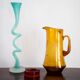 Twisted green vase from the mid-century.