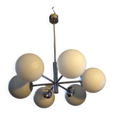 Italian chandelier 6 lights space age