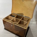 coffret à bijoux marqueterie diverses essences de bois