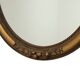 French Oval Gold Baroque-Style Mirror with Roses 58cm