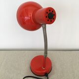 Flexible red desk lamp