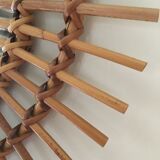 Vintage rattan sun mirror 70/80 47cm