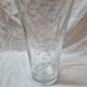 Vase en verre gravé de 1980