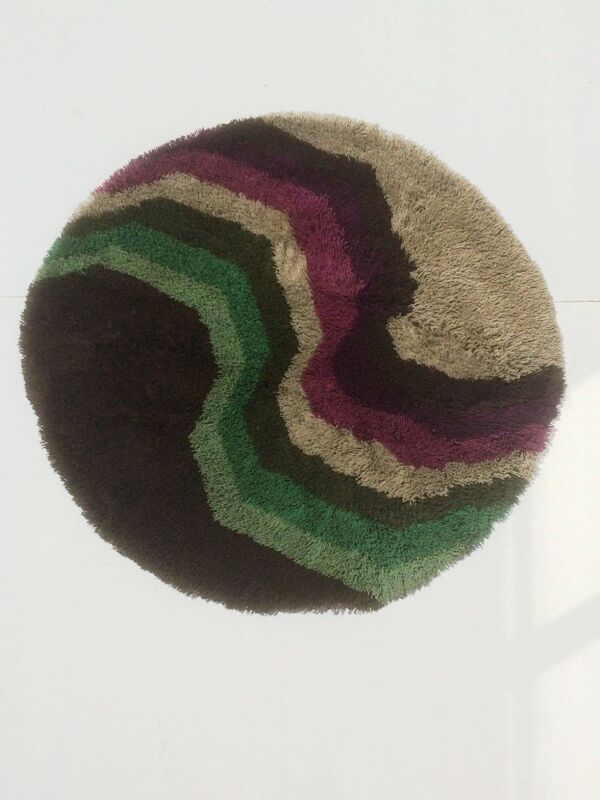 Round carpet Desso 70s. Vintage