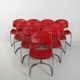 Ten 1970s chairs attributed to Gastone Rinaldi