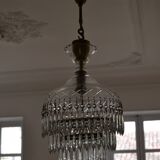 Vintage chandelier entirely made of crystal
