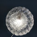 Round ceiling lamp made of molded glass