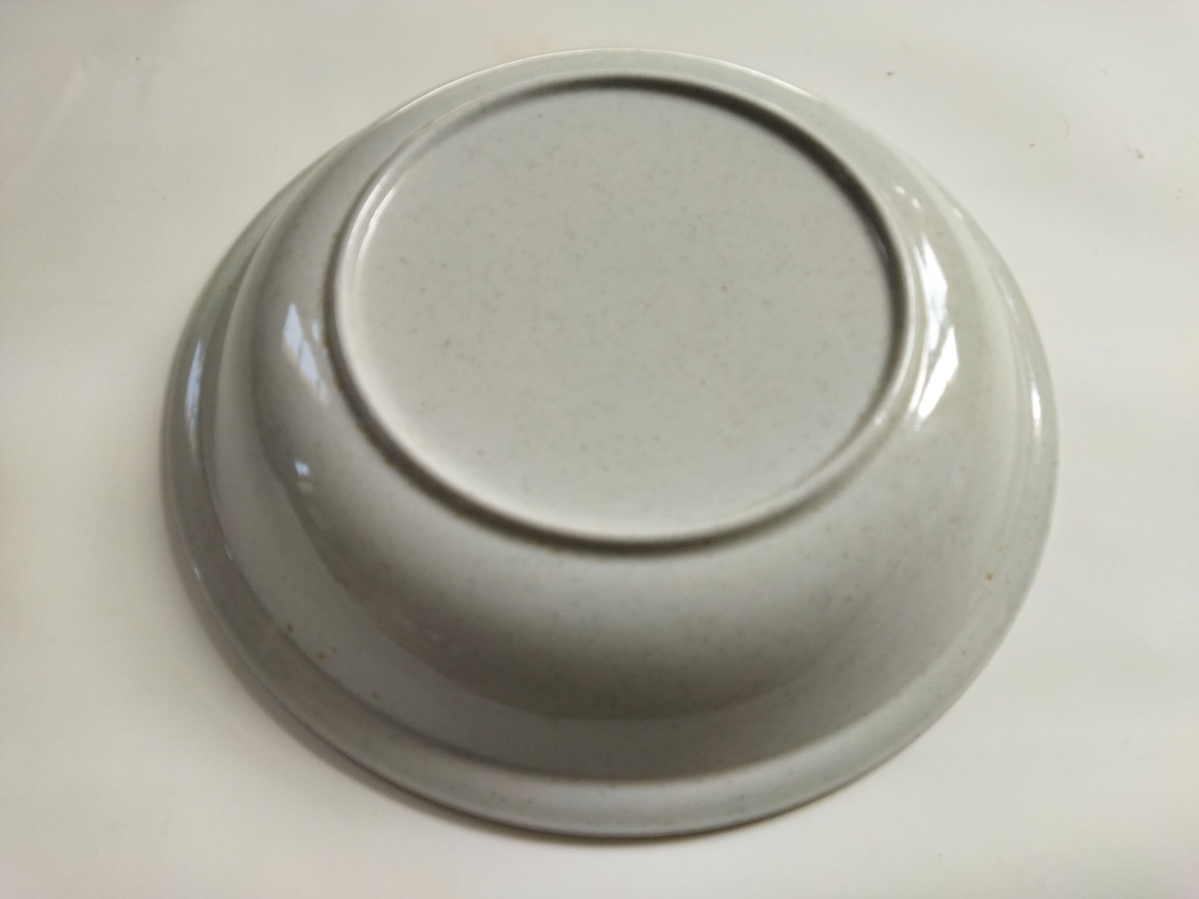 Sarreguemines stoneware hollow dish "Thistles"