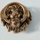 Lion Head Door Knocker in Solid Brass, Antique Door Handle