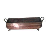 Hammered copper planter