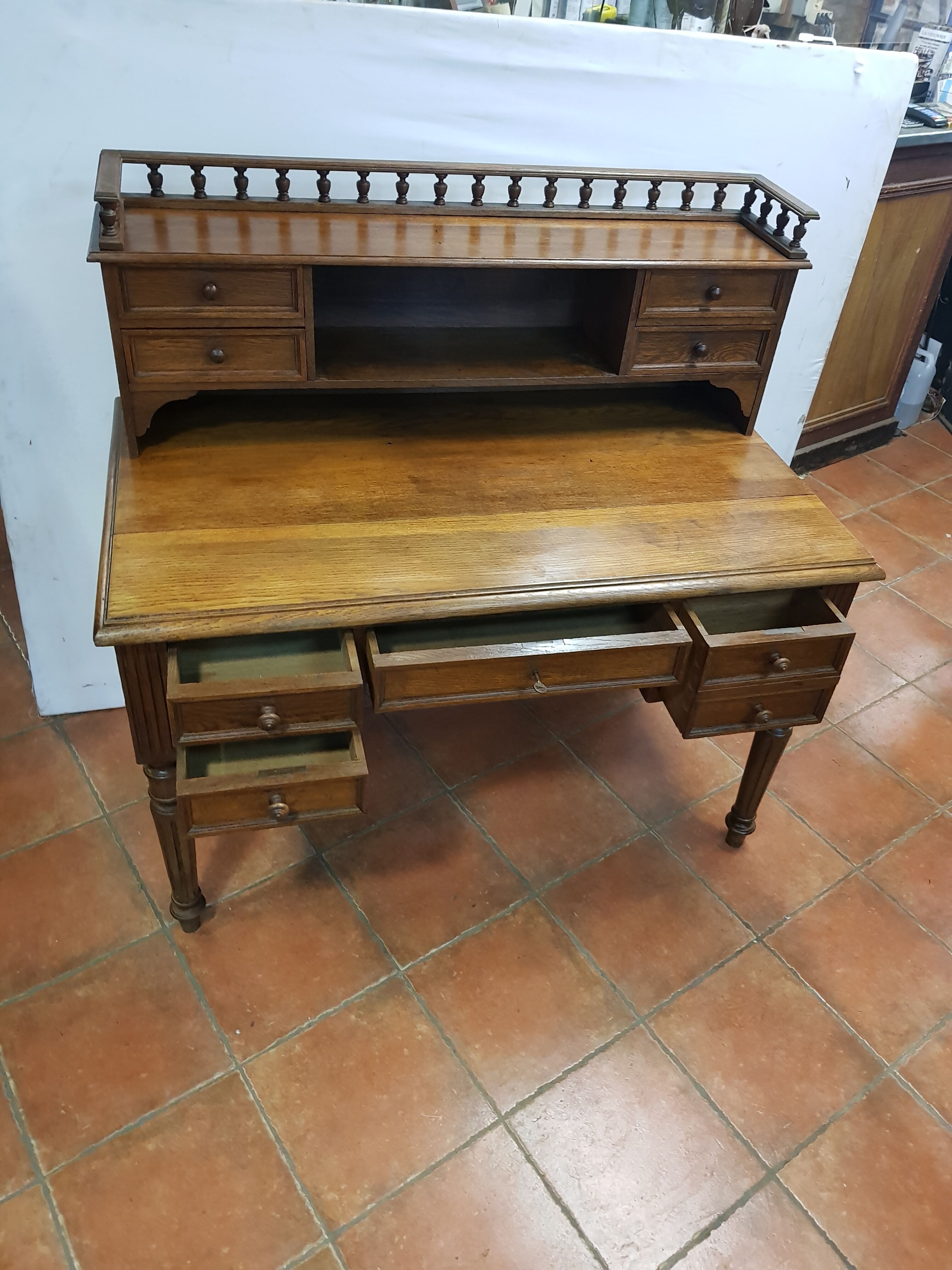 Old oak desk