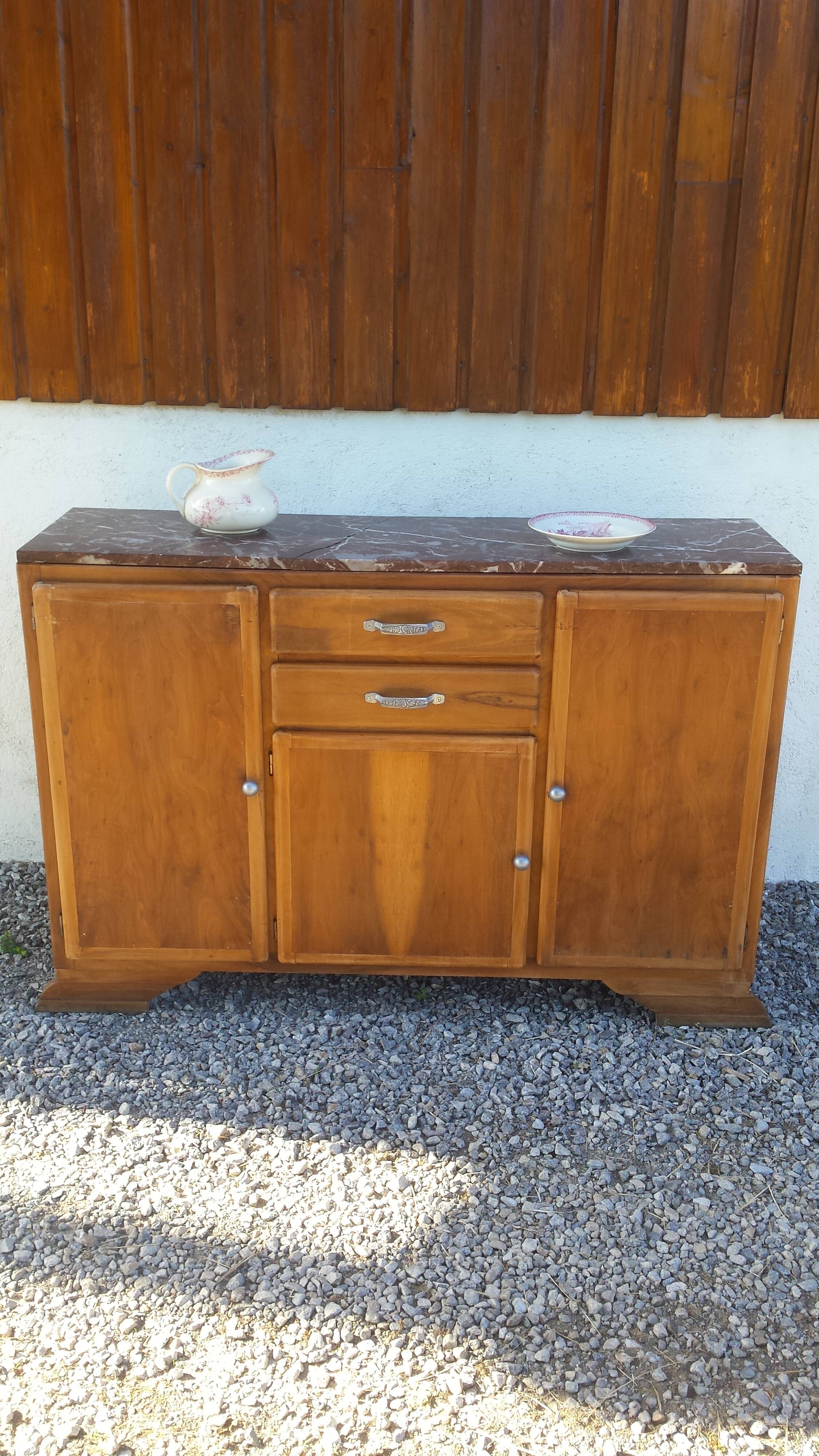 Mado buffet, pink marble tray