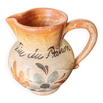 Pichet en grès vin du patron