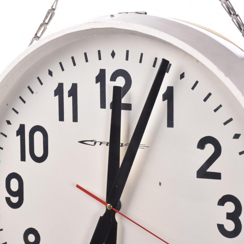 Double vintage station clock