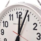 Double vintage station clock