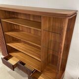 Wooden and Metal Bookcase