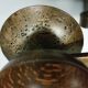 Medieval 2-light chandelier ~ hammered and patinated wrought iron ~ oak ~ 60s ~ France
