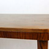 Table à manger à rallonge en noyer de Mier, années 1950