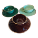Antique St. Clement cups and saucers