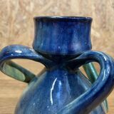 Poterie flamande torhout, vase a anses ancien, céramique xxème, vintage
