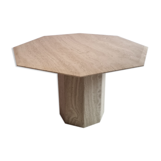 Travertine Octagonal diningtable