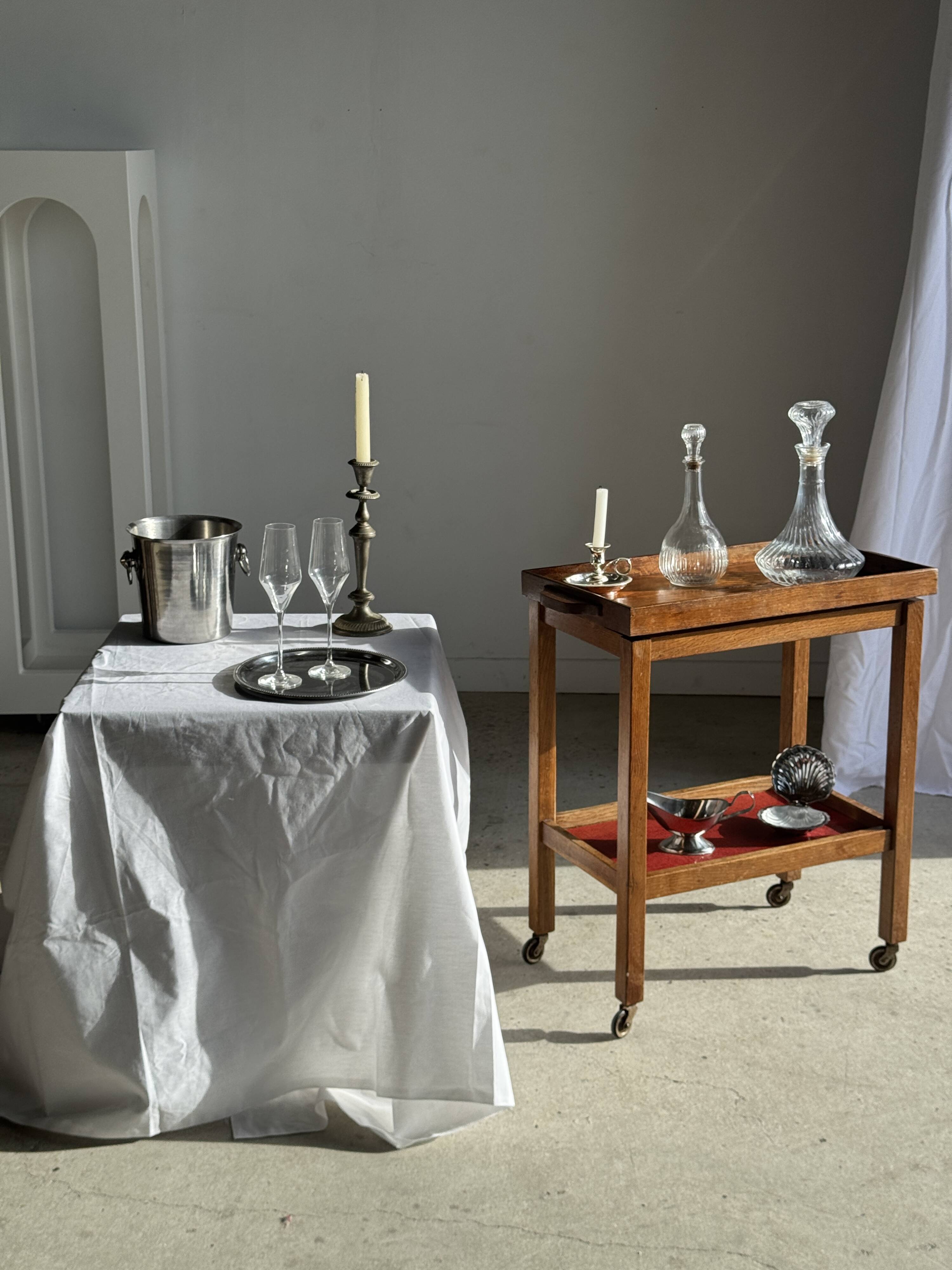 Vintage silver-plated champagne bucket H19