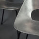 Lot de 4 chaises en aluminium par Pierre Guariche