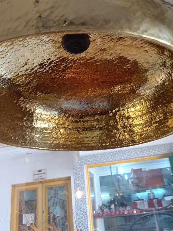 Hammered Brass Dome Pendant Light Industrial Chic Style