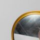 Plateau miroir doré 1960 d32cm