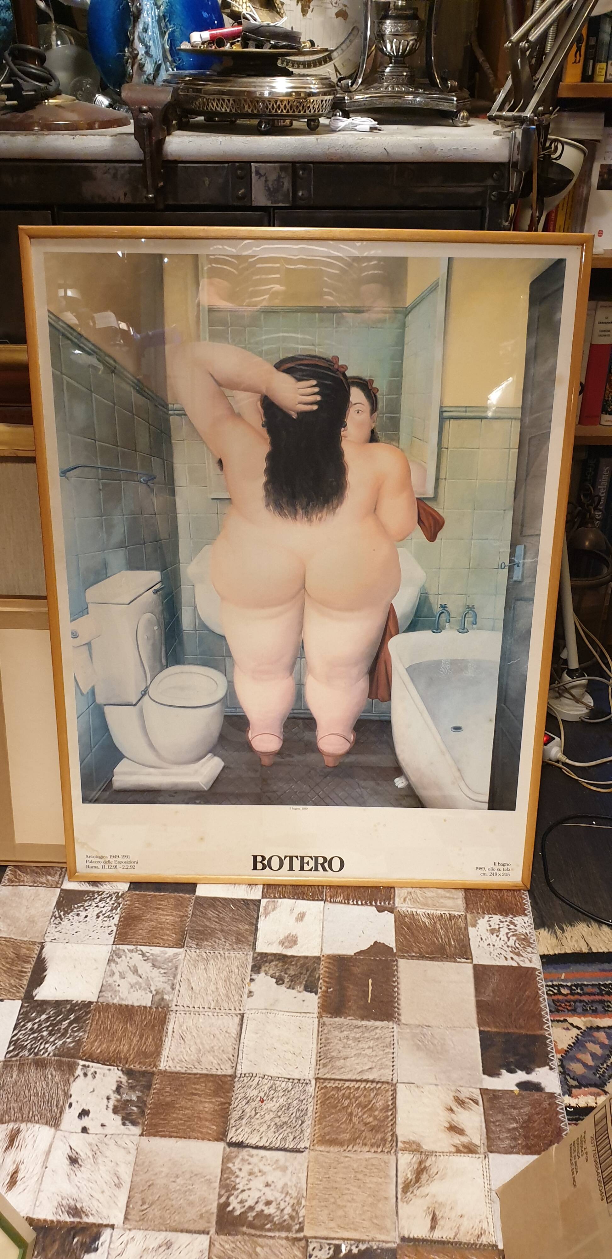 Poster framed under glass BOTERO