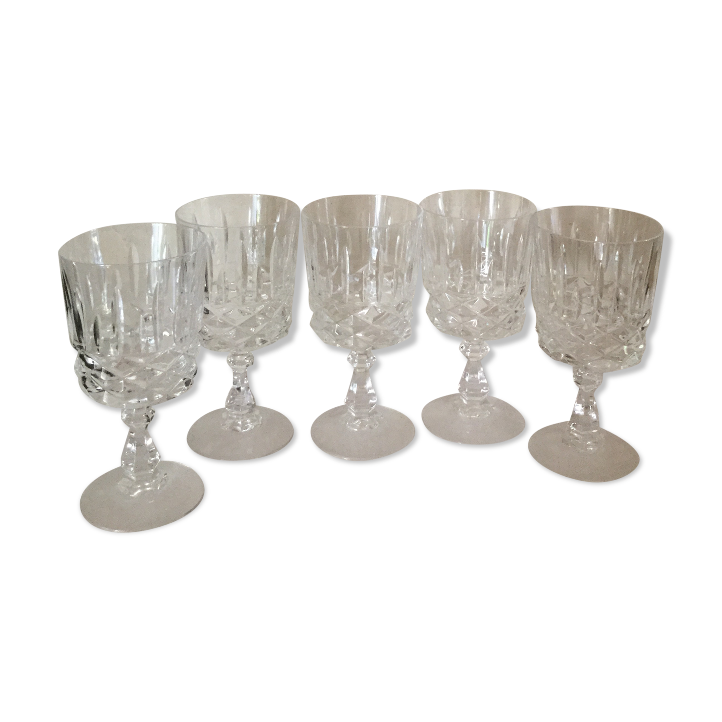 5 vintage 70s stemware