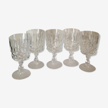 5 vintage 70s stemware