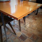 Table formica orange brand Rotub vintage